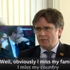 Puigdemont, durante su entrevista con la BBC.-