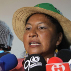 Ana Deida Secue, vocera de las comunidades indígenas de Colombia.-EFE