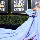 Lady Gaga, en la gala de los Globos de oro, donde recibió el premio a la mejor canción original gracias a ’Shallow’, pieza principal de la película ’Ha nacido una estrella’.-