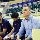 Fotografía de Miguel Rodrigo, junto al preparador Sisniega y el entrenador de porteros García.-MIGUEL RODRIGO