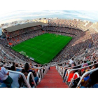 Interior del estadio de Mestalla.-VALENCIA CF