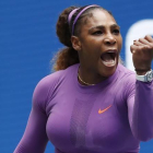 Serena celebra un punto en Nueva York.-EFE / EPA/ JOHN G. MABANGLO