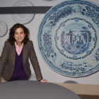 Irene de Lucas, en el aula-comedor del restaurante de la Escuela Alcazarén, situada en el Barrio de La Victoria de Valladolid.-ARGICOMUNICACIÓN