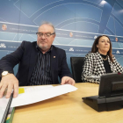 Los procuradores José Francisco Martín y Rosa Rubio.-MIGUEL ÁNGEL SANTOS (PHOTOGENIC)