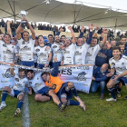 El VRAC Quesos Entrepinares celebrando su último título, la Copa Ibérica.-PABLO REQUEJO