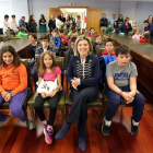 La delegada de Gobierno en Castilla y León, María José Salgueiro, celebra el 12 Día de la Conciliación pcon los hijos y familiares de los empleados de la Administración.-ICAL