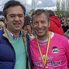 Alfredo Fernández y Enrique Sevillano, tras conseguir este domingo la nueva copa del Rey-D. V.