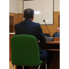 El policía nacional absuelto, durante el juicio en la Audiencia de Valladolid.-EUROPA PRESS