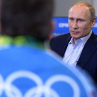 Vladímir Putin, en una conferencia durante los Juegos de Invierno de Sochi.-ALEXEI NIKOLSKY