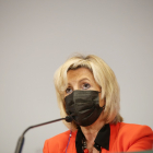 Verónica Casado, en la rueda de prensa posterior al Consejo de Gobierno.- ICAL