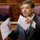 El ministro de Justicia, Rafael Catalá, en la sesión de control al Gobierno del Congreso.-JUAN MANUEL PRATS
