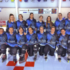 Plantilla de las Panteras del CPLV en la Liga Élite femenina de Hockey Línea.-E. M.