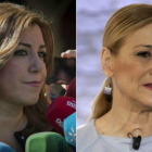 La presidenta de Andalucía, Susana Díaz (izquierda) y la de la Comunidad de Madrid, Cristina Cifuentes.-EFE
