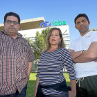 Luis Manso, Amaya Gil y Rafael Martínez, tres pacientes que perdieron la visión de un ojo y reclamaron a Sacyl.-PABLO REQUEJO