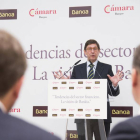 El presidente de Bankia, José Ignacio Goirigolzarri, pronuncia la conferencia ‘Tendencias del sector financiero. La visión de Bankia’, en un acto organizado por la Cámara de Comercio e Industria de Burgos-Ical