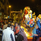 Carroza de la cabalgata de Reyes a su paso por la calle Ferrari-Carlos Espeso