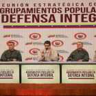 Nicolás Maduro y miembros del Ejército de Venezuela.-EFE