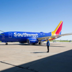 Un avión de la compañía estadounidense Southwest Airlines.-