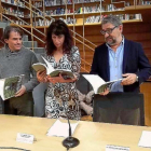 Pedro Ojeda, Ana Redondo y Eduardo Pedruelo, ayer.-E. M.