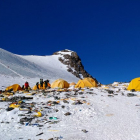 Imagen del campamento 4 del Everest, en mayo del 2018.-AFP