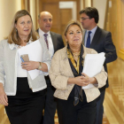 Pilar del Olmo y Rosa Valdeón, en primer término. Baeta y Salgado, tras ellas-Ical