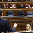 Iglesias y Rajoy se enzarzan en el debate a cuenta del uso de Twitter y los SMS.-AGUSTÍN CATALÁN