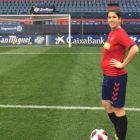 Maider Irisarri, la jugadora embarazada del Osasuna femenino.-