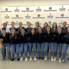 La plantilla del Aula Alimentos de Valladolid posa ayer en las instalaciones del Q-BO de Diputación.-G. V.