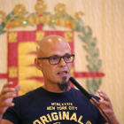 El escritor César Pérez Gellida, pregonero de las Ferias y Fiestas de la Virgen de San Lorenzo 2018 de Valladolid-RUBÉN CACHO / ICAL