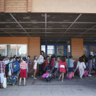 Primer día del curso escolar de los alumnos del colegio Nuestra Señora del Pilar-Ical
