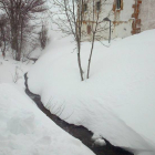 Nevada en la localidad de La Cueta (León)-Ical
