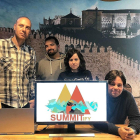 Eduardo Martin, Cesar Díez, Laura Martín y Pablo Gonzalez forman la plantilla de Summitify.-A. G.