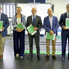Victor Caramanzana, Beatriz Escudero y Pablo Gómez en la presentación de los resultados de REiNOVA.-ICAL