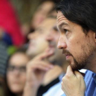 El secretario general de Podemos, Pablo Iglesias, en un acto en Toledo el pasado domingo.-Foto:   EFE / ISMAEL HERRERO