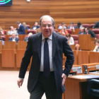 El presidente de la Junta, Juan Vicente Herrera, en el Pleno de las Cortes de Castilla y León-ICAL