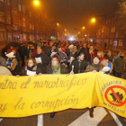 Protesta celebrada ayer en el barrio Pajarillos contra el narcotráfico.-J.M.LOSTAU