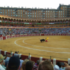 Plaza de toros de Valladolid durante la Feria de San Pedro Regalado, en una imagen de archivo.- E. PRESS