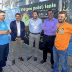 Nacho Barrasa, Pablo R. Lago, Óscar Puente, RobertoPérez y Pablo Zanetti durante la presentación del Open.-PABLO REQUEJO