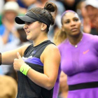 Bianca Andreescu, feliz ante Serena Williams.-ROBERT DEUTSCH-USA TODAY SPORTS