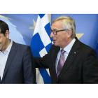 Tsipras y Jean-Claude Juncker.-Foto: AFP / JULIEN WARNARD