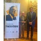 La presidenta de la Fundación, María España, y el alcalde, Óscar Puente.-