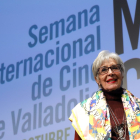 La actriz vallisoletana Concha Velasco en la 63ª Semana Internacional de Cine de Valladolid en octubre de 2018. - ICAL