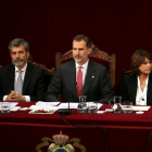 El rey Felipe VI en la entrega de despachos judiciales.-TÀNIA TÀPIA (ACN)