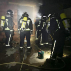 Incendio en una caseta situada en el interior del patio de una vivienda en Matilla de la Vega (León)-ICAL