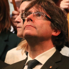 El expresident Puigdemont ha sido acompañado a Bruselas por un agente de los Mossos dEsquadra. /-LAURA POUS (ACN)