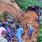 Desprendimiento en Sri Lanka debido a las lluvias.-Foto: ARMY MEDIA UNIT / EFE