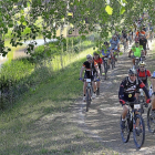 Marcha cicloturista por los caminos de sirga del Canal de Castilla celebrada el pasado mes de junio.-ICAL
