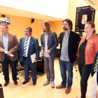 (I a D) José Ignacio Martín Benito, Óscar Álvarez, Manuel Mitadiel, Pablo Fernández, José Sarrión, María Isabel Blanco y Alfonso García, tras crearse la comisión de investigación sobre las cajas de ahorro-Rubén Cacho / ICAL