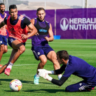 Imagen de un entrenamiento del Real Valladolid./ RVCF