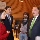 El presidente de Grupo Matarromera, Carlos Moro ; la presidenta de ATA, Soraya Mayo; el miembro de la Comunidad de Innovadores de Google para Educación, Óscar Abellón y el miembro de la Coordinadora Rural de Zamora, Teo Nieto-ICAL